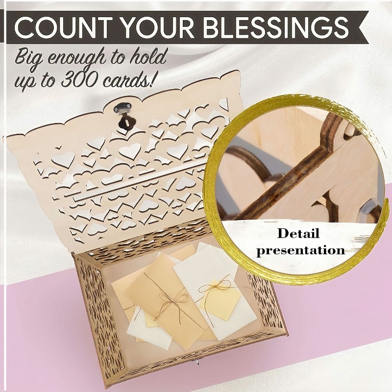 Drewniane figurki DIY Pan i Pa – Wedding Card Box recenzja i cena