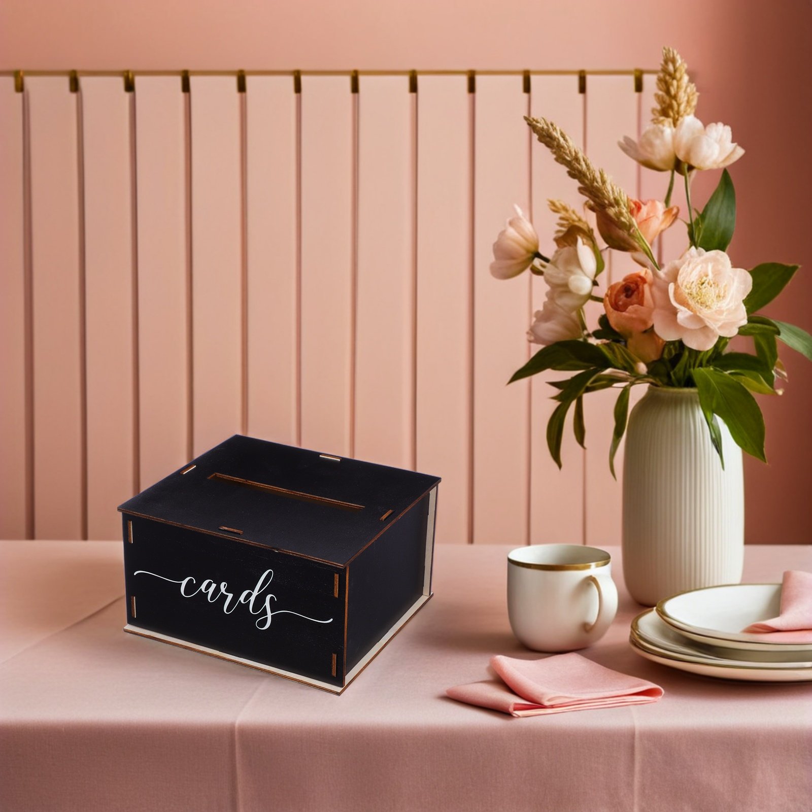 Drewniany pojemnik na kartki ś – Wedding Card Box recenzja i cena