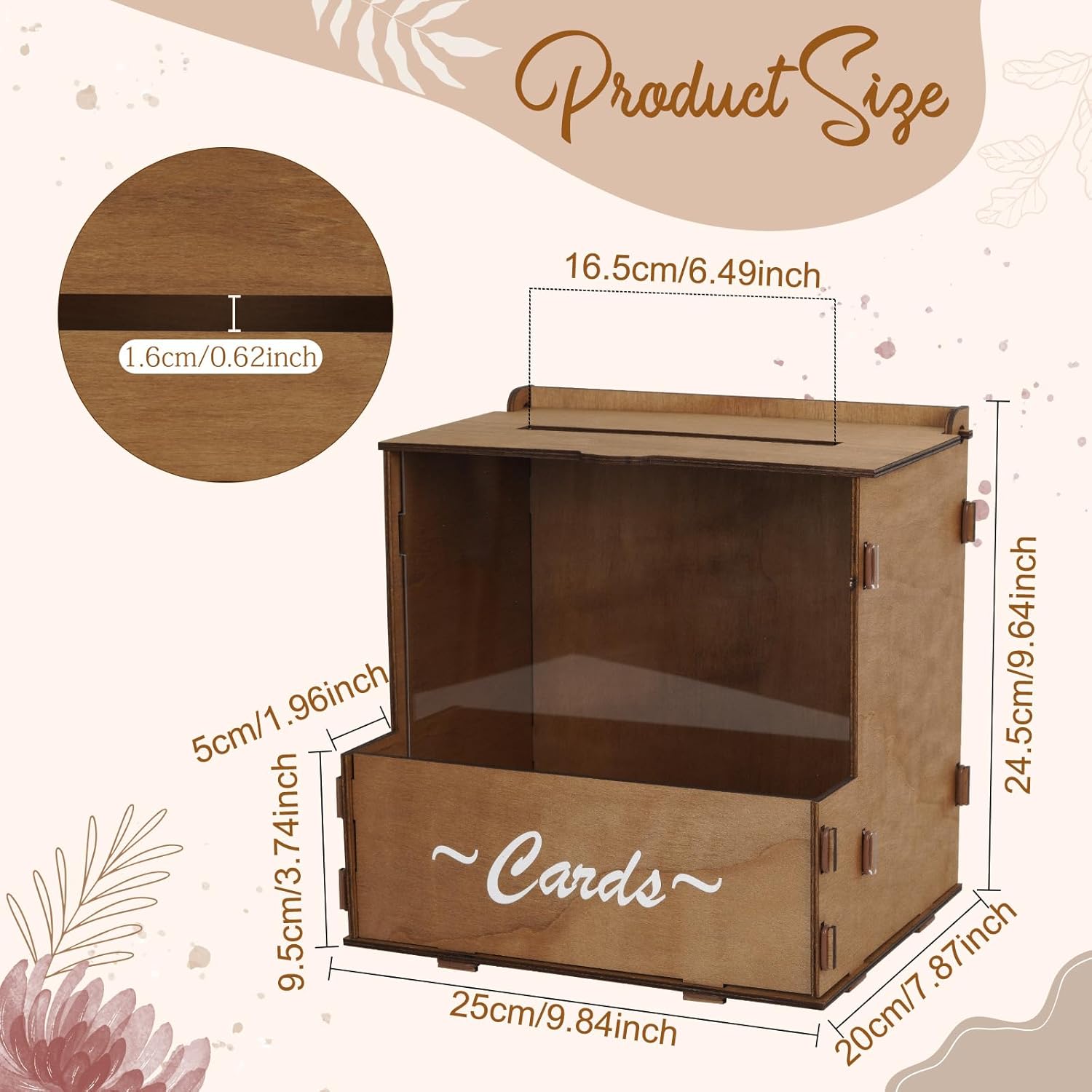 Drewniane pudełko na kartki śl – Wedding Card Box recenzja i cena