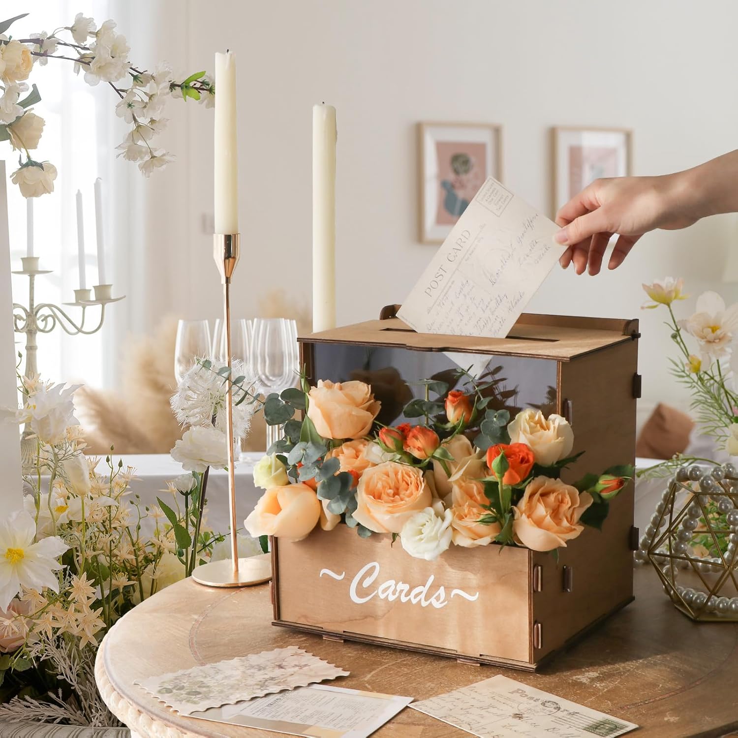 Drewniane pudełko na kartki śl – Wedding Card Box recenzja i cena